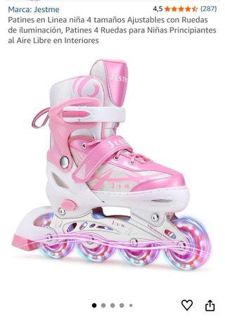Patines en línea JESTMA rosas talla 32/36