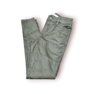 Calças Slim Verde Militar Denim Co. T.36