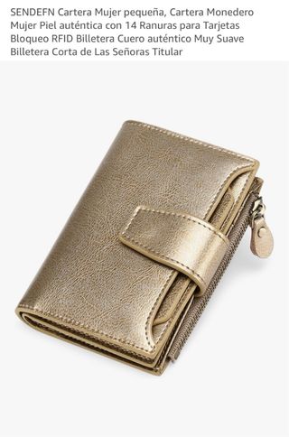 Cartera de mujer de piel
