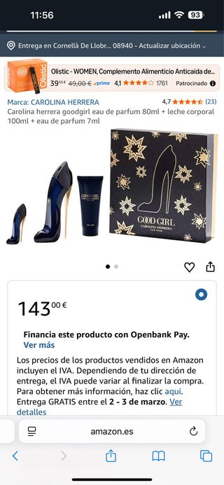 Estuche Perfume Good Girl CH