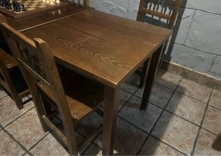 Mesas de madera maciza rústicas segunda mano