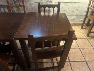 Mesas de madera maciza rústicas segunda mano