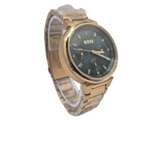 RELOJ HUGO BOSS  DORADO + FUNDA