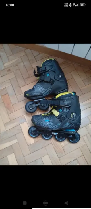 Patines Profesionales Negro/Amarillo y Rojo