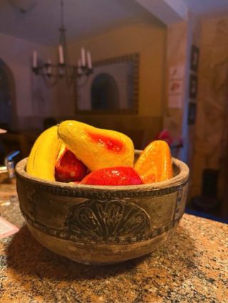 Frutero rústico decorado