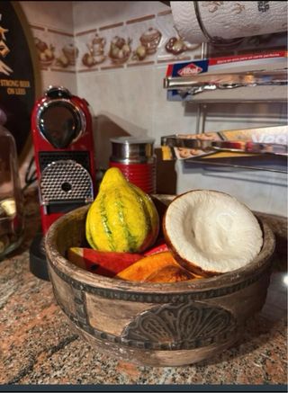 Frutero rústico decorado