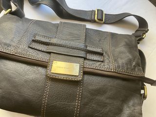 Bolso Cuero Adolfo Dominguez Marrón