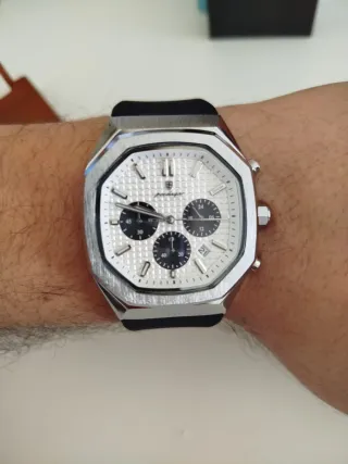 Reloj Poedagar Cronógrafo Panda 42mm