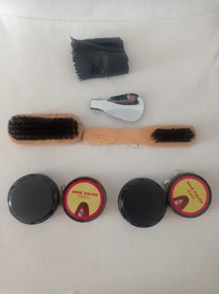 Kit Lustra Zapatos Negro