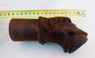 Caño de hierro fundido.