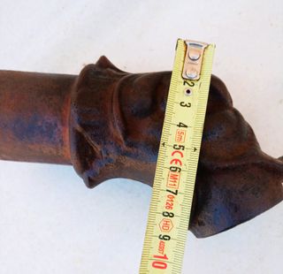 Caño de hierro fundido.