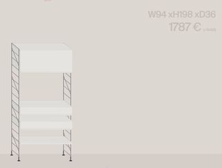 Sistema Estantería Tria Muebles 114 (4 módulos)