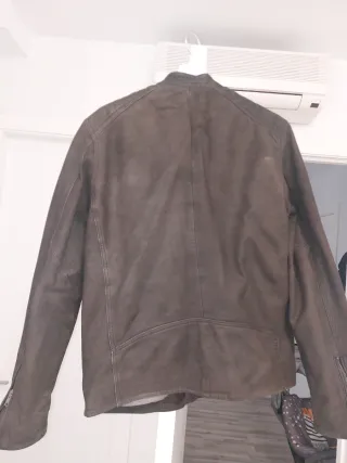 Chaqueta Cuero Jack Jones Marrón
