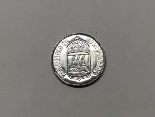 Moneda 2 liras de San Marino 1973. Km#23