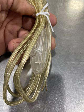 Cable para portalámparas con interruptor