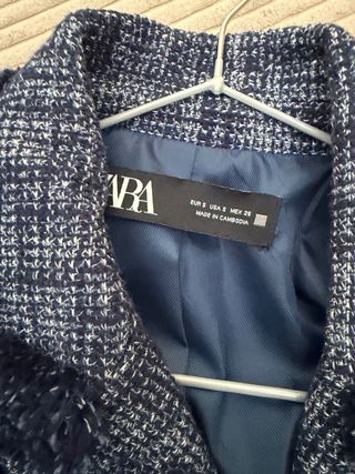 Chaqueta Zara Tweed Talla S