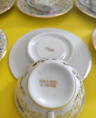 Juego de café porcelana multicolor