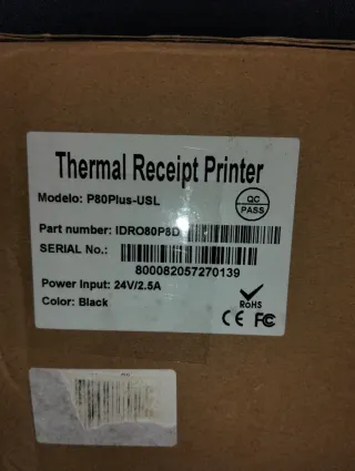 Impresora térmica POS P80 USB LAN 250mm/s autocort