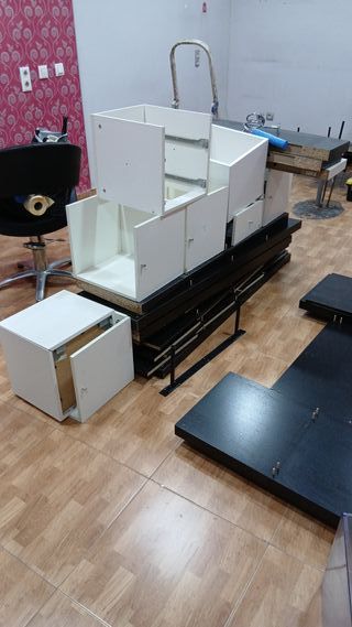 Estantería modular KALLAX marrón/morado