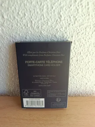 Dior Tarjetero Adhesivo Móvil Negro