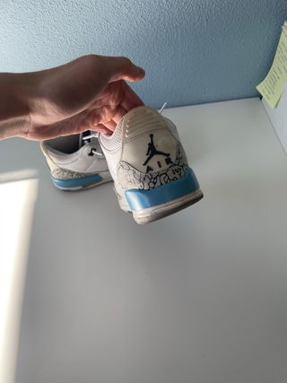Jordan 3 Blancas y Turquesa