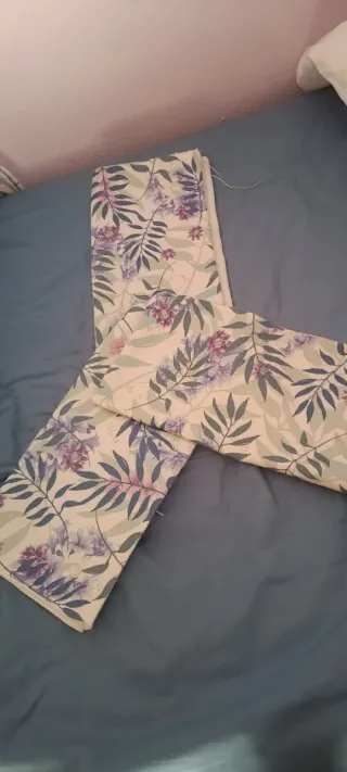 3 fundas de cojines decorativos flores