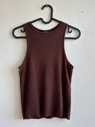 Top Massimo Dutti Marrón