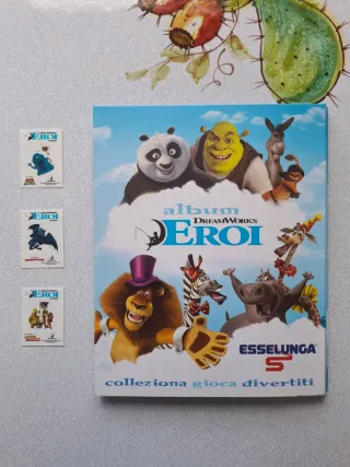 2 Album Figurine Esselunga: 1 Disney, 1 DreamWorks