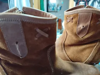 Botines Suela Madera Marrones tipo Xuz