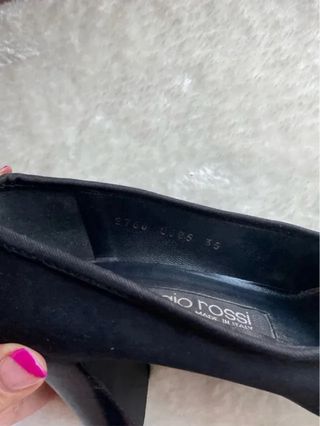 Scarpe Sergio Rossi nere tessuto vintage