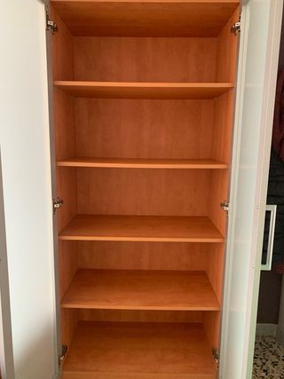 Armario cerezo puertas cristal