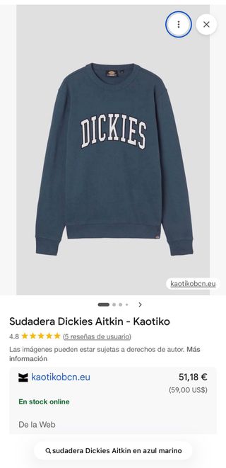 Sudadera Dickies Aitkin Azul Marino
