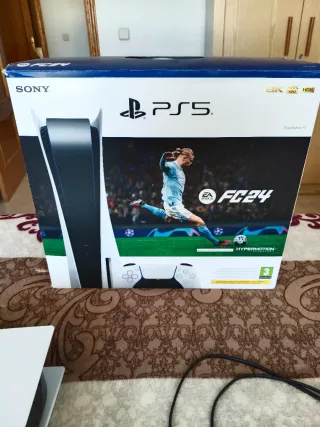 Consola PS5 Sony Blanca + Mando Camuflaje