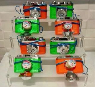 Cámara de fotos juguete kiosko años 80