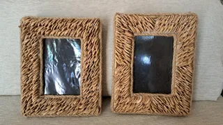 Portaretratos rústicos de corcho hechos a mano