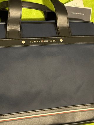 Borsa porta PC Tommy Hilfiger blu