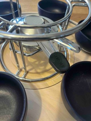 Set Fondue Cerámica y Metal