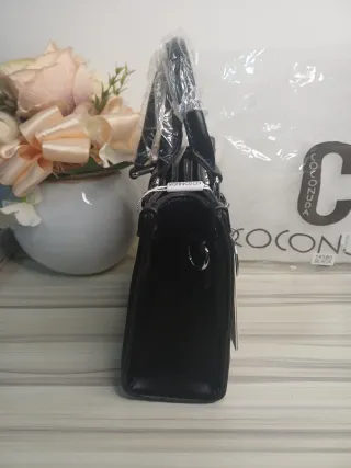Borsa Coconuda Nera con Borchie