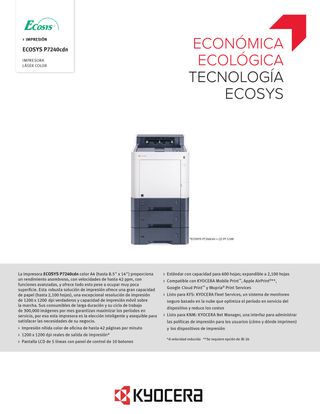 Kyocera P7240DN Impresora Láser Color