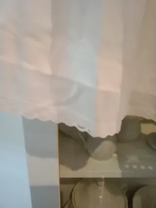 Cancán blanco  volantes