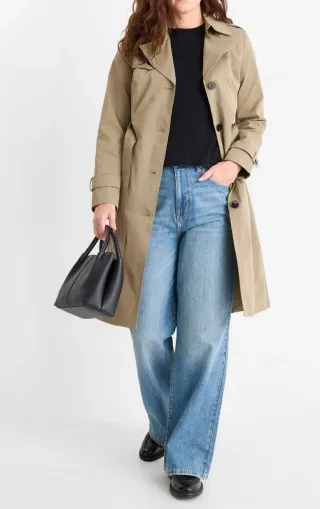 Gabardina verde nueva