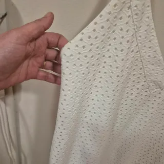 Vestido blanco broderie con enagua