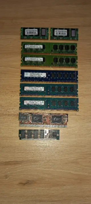 Lote 9 Módulos RAM