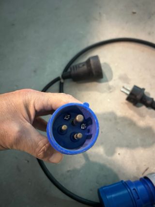 Cable conexion de luz para autocaravana y caravana