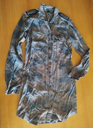 Vestido Stradivarius Talla S Camuflaje