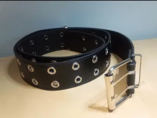 Cintura Punk Rock Unisex Nera 105cm