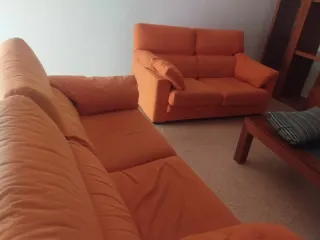 2 Sofás Cama Naranja