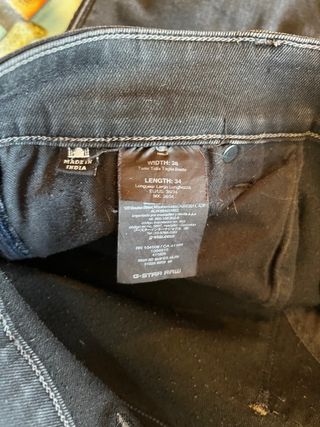 Vaqueros G-Star RAW 5620 G-Star Elwood Negros