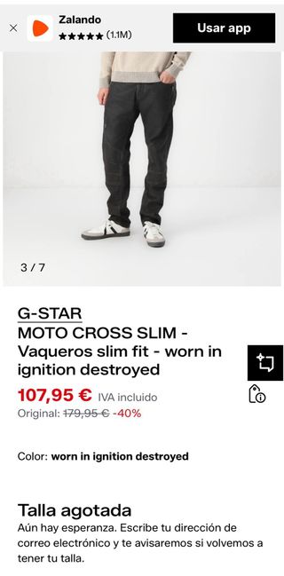 Vaqueros G-Star RAW 5620 G-Star Elwood Negros