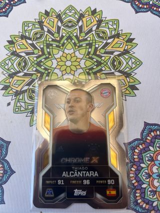 Tarjeta Cromada Topps Thiago Alcântara